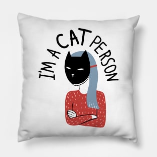 Cat Person Pillow