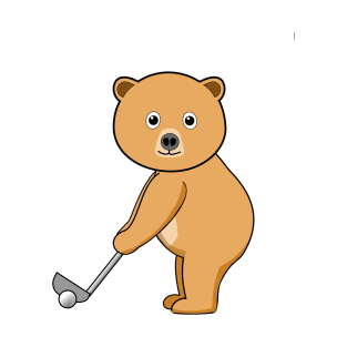 Bear and Golf T-Shirt