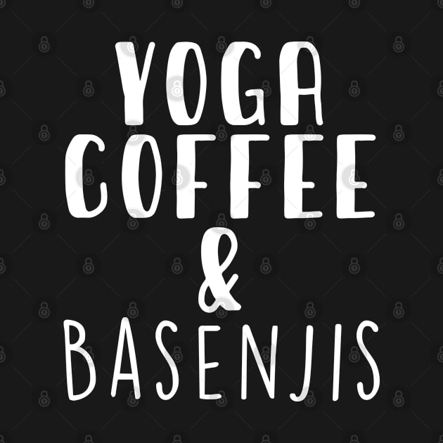 Yoga Coffee & Basenji . Perfect present for mother dad friend him or her by SerenityByAlex