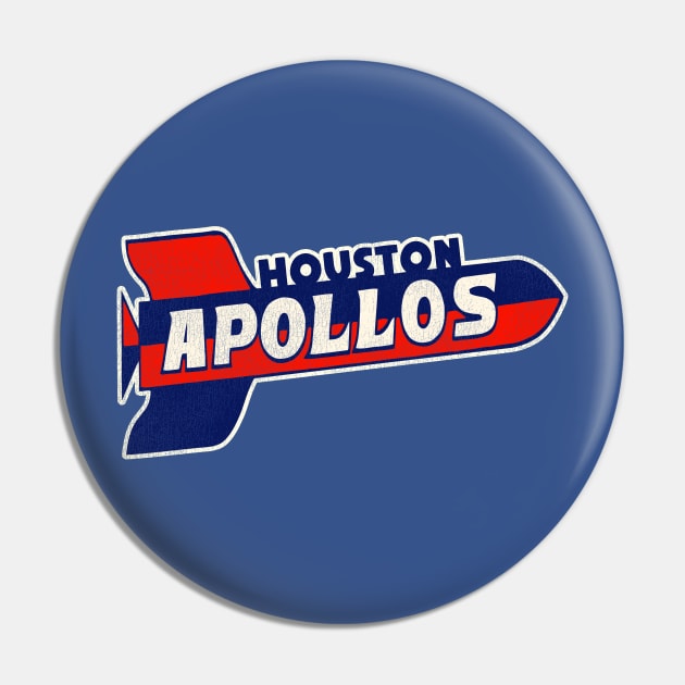 Defunct Houston Apollos Hockey Team Pin by Defunctland