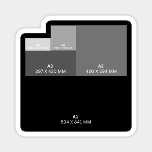 Paper Sizes A1, A2, A3, A4, A5 0.1 Magnet