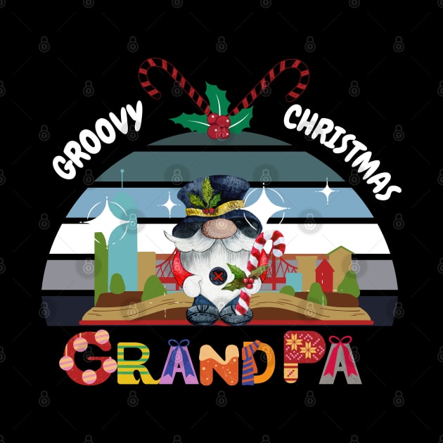 Funny Grandpa Groovy Christmas by Darunyaa