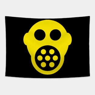 yellow mask Tapestry