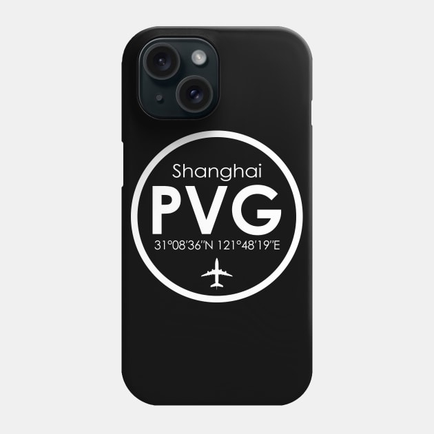 PVG, Shanghai Pudong International Airport Phone Case by Fly Buy Wear