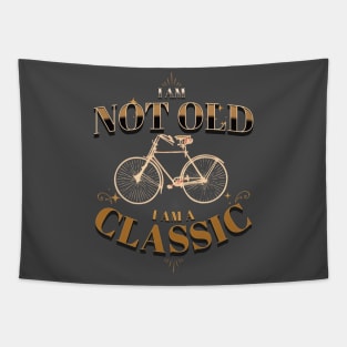 I AM NOT OLD I AM A CLASSIC BICYCLE VINTAGE RETRO Tapestry