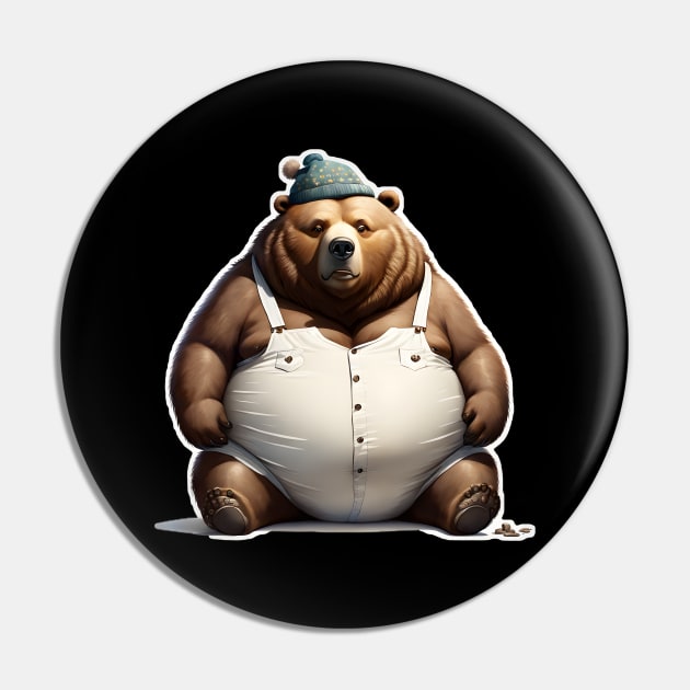 Fat Bear Week Pin by AT Digital