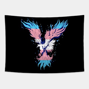 Transgender Phoenix Reborn Transsexual Flag Lgbt Trans Bird Tapestry