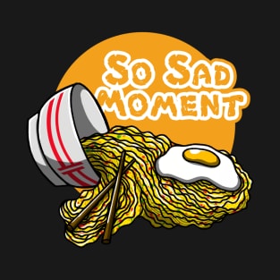 So Sad Moment Noodles Cartoon T-Shirt