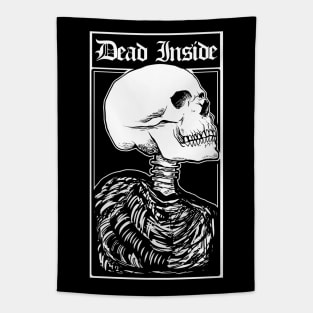 Skeleton Dead Inside Tapestry