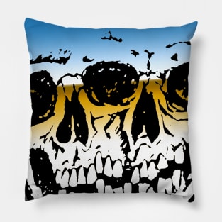 Conjoined Skulls Pillow