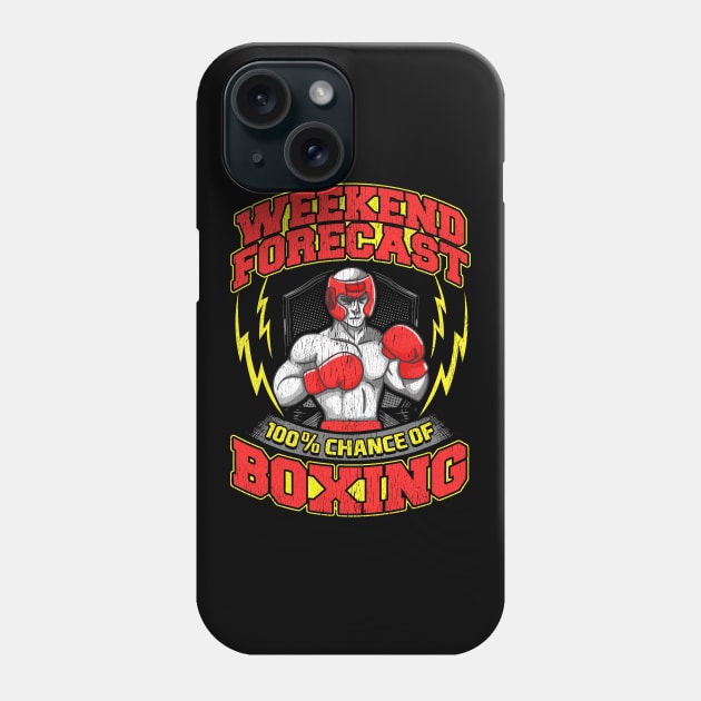 Awesome Weekend Forecast: 100% Chance of Boxing Phone Case by theperfectpresents