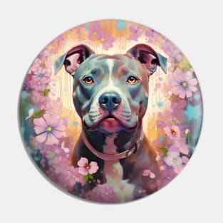 Staffy Painting Pin