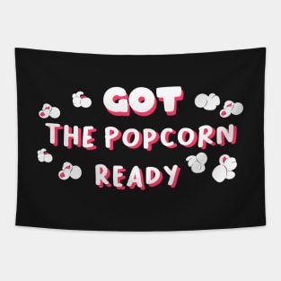 Got the Popcorn Ready Halloween Spooktacular design! t-shirts Tapestry