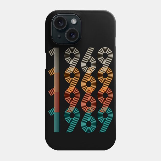 Vintage 1969 Born in 69 50 Years Old Phone Case by Rebrand