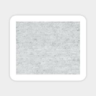 Whitewashed Brick Wall - Light White Wash Stone Brick Magnet