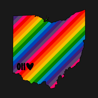 USA States: Ohio (rainbow) T-Shirt