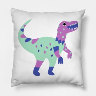 Cartoon Velociraptor Pillow