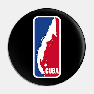 Cuban Basketball - Dark Color Options Pin