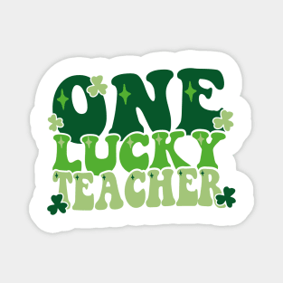 One Lucky Teacher St Patrick day Magnet