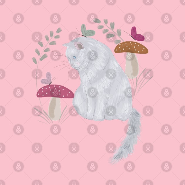 Cat & Toadstool by Blossom & Ivy