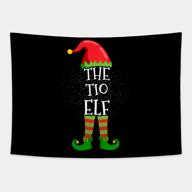 tio Elf Family Matching Christmas Group Funny Gift Tapestry by silvercoin