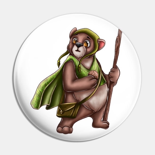 Bear forester Pin by Yulia Gert