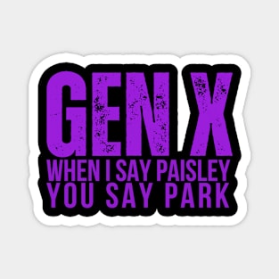 GEN X When I Say Paisley You Say Park Magnet