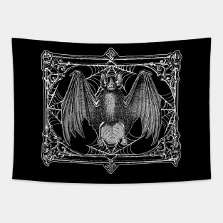 Victorian Halloween Bat Tapestry