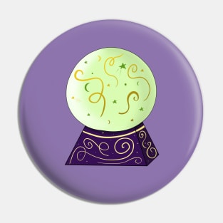 Fortune Teller's Crystal Ball Pin