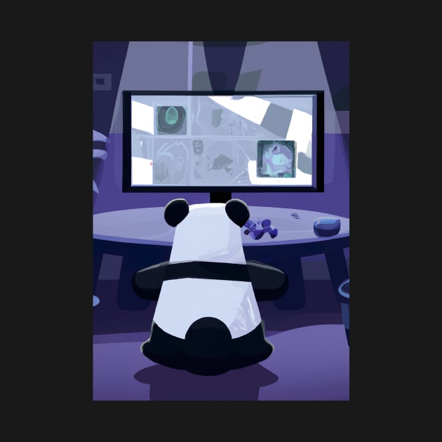 Gaming Panda by maxcode