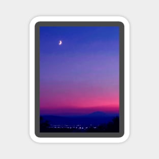 Vapormoon Aesthetic Sky Magnet