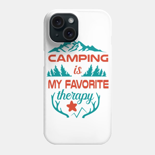 Camping Is My Favorite Phone Case by Polahcrea