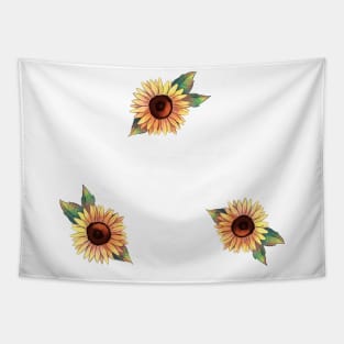 Sunflower pattern Tapestry