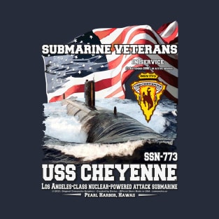 USS Cheyenne SSN-773 submarine Veterans T-Shirt