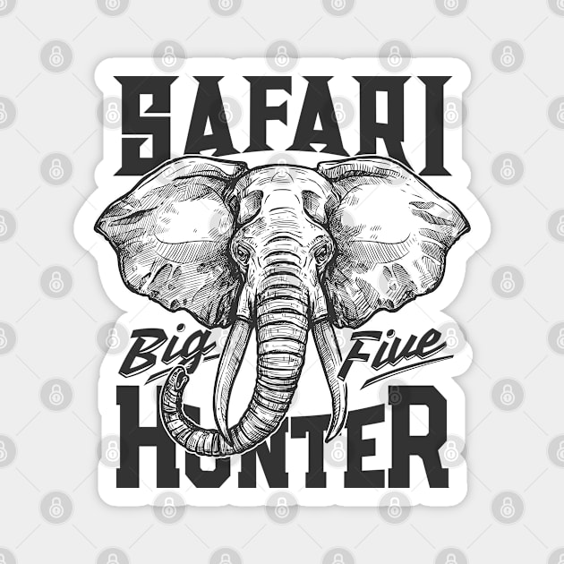 Safari Hunter Magnet by white.ink