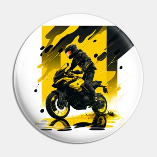 Black & Yellow adventure Pin