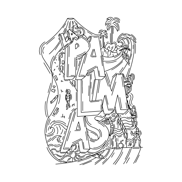 Las Palmas Doodle by JDP Designs