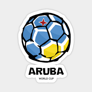 Aruba Football Country Flag Magnet