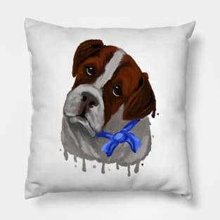 Saint Bernard portrait Pillow