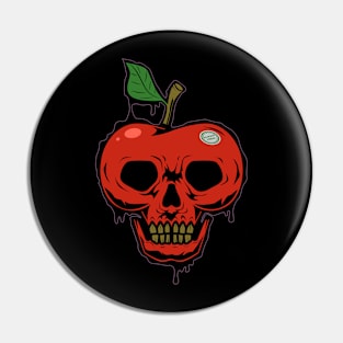 Apple Skull Fresh Apple Pin