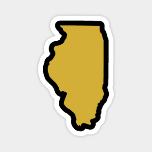 Illinois state map Magnet