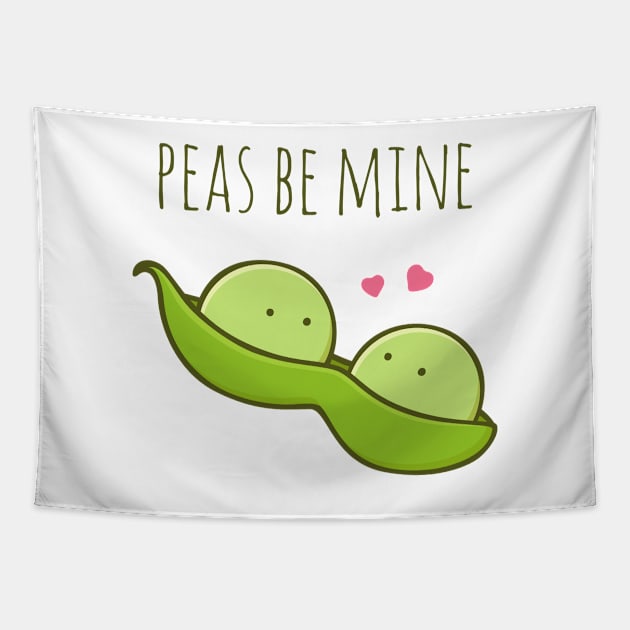 Peas Be Mine Tapestry by myndfart