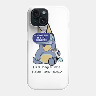 bluey gaming player Phone Case