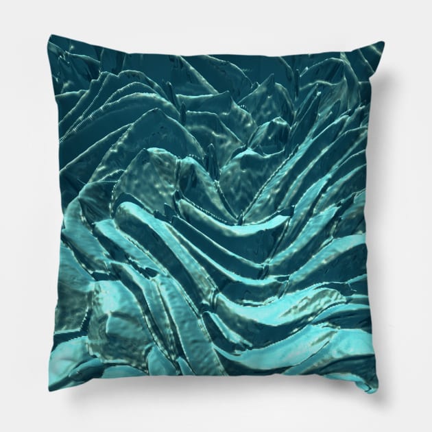 Turquoise Abstract Pillow by perkinsdesigns