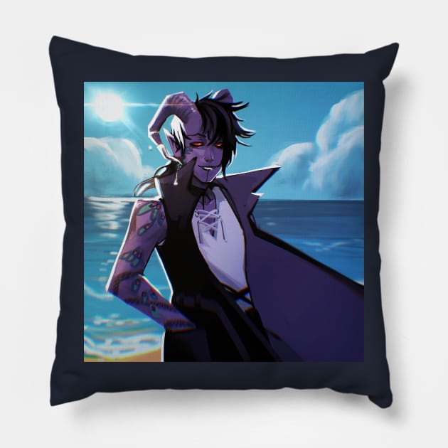 Kingsley Tealeaf Pillow by rosywhitey