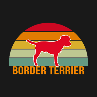 Border Terrier Vintage Silhouette T-Shirt