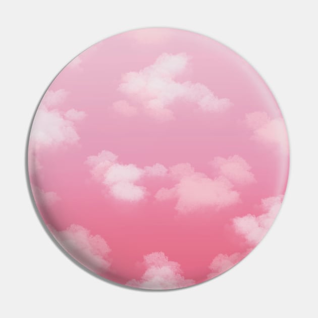 Beautiful Pink Sky with Clouds Pin by mil.creates