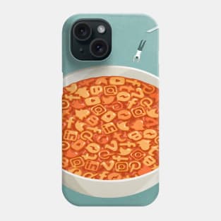 Social Media Soup Phone Case