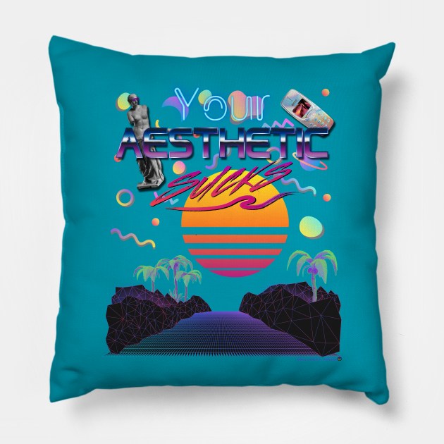 A E S T H E T I C Pillow by WallHaxx