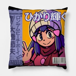 vaporwave anime aesthetic hikari dawn diamond pearl platinum Pillow